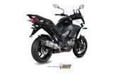 Sistema di Scarico Terminale K.040.LNC Mivv Oval Titanio Con Coppa Carbonio Kawasaki Versys 1000 2015 - 2018