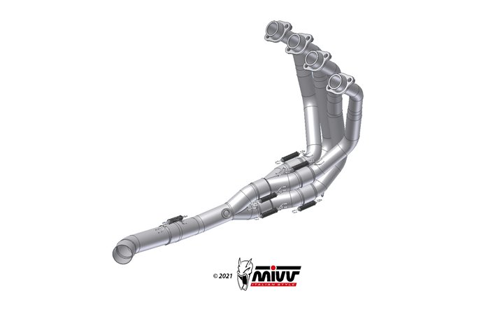 Decatalyst Exhaust Mivv Kawasaki Z 900 2017 - 2019