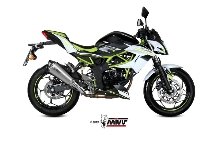 Schalldämpfer Escape Mivv Delta Race Edelstahl Kawasaki Z 125 2019 - 2022