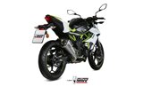 Schalldämpfer Escape Mivv Delta Race Edelstahl Kawasaki Z 125 2019 - 2022