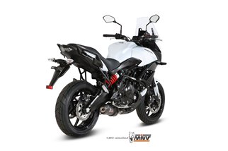 Système Complet 1 En 1 Echappement Mivv Oval Carbon Avec Coupelle Carbone Kawasaki Versys 650 2015 - 2020