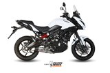 Système Complet 1 En 1 Echappement Mivv Oval Titane Avec Coupelle Carbone Kawasaki Versys 650 2015 - 2020