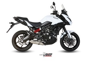 Full System 1 In 1 Exhaust Mivv Oval Stainless Steel Kawasaki Versys 650 2015 - 2020