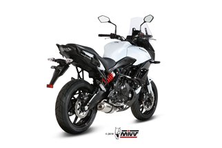 Komplette Auspuffanlage 1 in 1 Escape Mivv Oval Edelstahl Kawasaki Versys 650 2015 - 2020