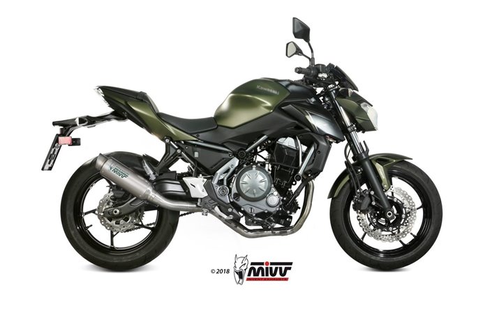 Système Complet 1 En 1 Echappement Mivv Gp Pro Titanium Kawasaki Z 650 2017 - 2022