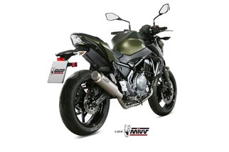 Komplette Auspuffanlage 1 in 1 Escape Mivv Gp Pro Titanium Kawasaki Z 650 2017 - 2022