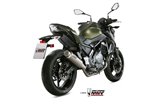 Komplette Auspuffanlage 1 in 1 Escape Mivv Gp Pro Titanium Kawasaki Z 650 2017 - 2022