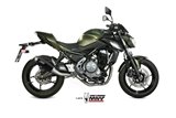 Full System 1 In 1 Exhaust Mivv Gp Pro Black Black Stainless Steel Kawasaki Z 650 2017 - 2022