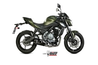 Système Complet 1 En 1 Echappement Mivv Delta Race Noir Inox Noir Kawasaki Z 650 2017 - 2022