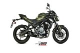 Full System 1 In 1 Exhaust Mivv Delta Race Black Black Stainless Steel Kawasaki Z 650 2017 - 2022