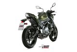 Système Complet 1 En 1 Echappement Mivv Delta Race Noir Inox Noir Kawasaki Z 650 2017 - 2022