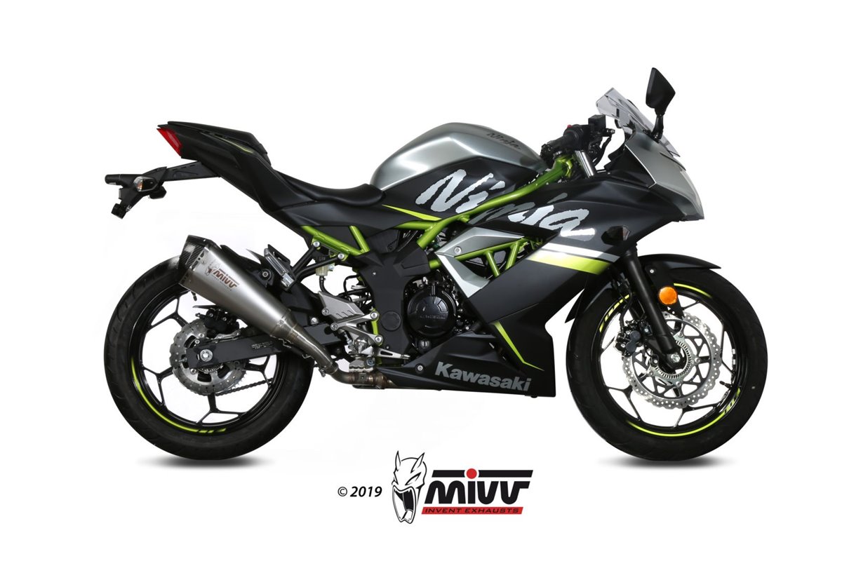 Sistema di Scarico Terminale K.048.LDRX Mivv Delta Race Inox Kawasaki Ninja 125 2019 - 2024