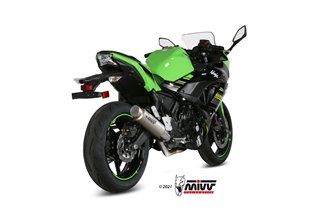 Système Complet 1 En 1 Echappement Mivv Gp Pro Titanium Kawasaki Ninja 650 2017 - 2022