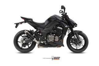 Silencers Exhaust Mivv Gp Black Black Stainless Steel Kawasaki Z 1000 Z 1000 R Edition 2014 - 2020