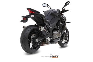 Silencers Exhaust Mivv Gp Black Black Stainless Steel Kawasaki Z 1000 Z 1000 R Edition 2014 - 2020