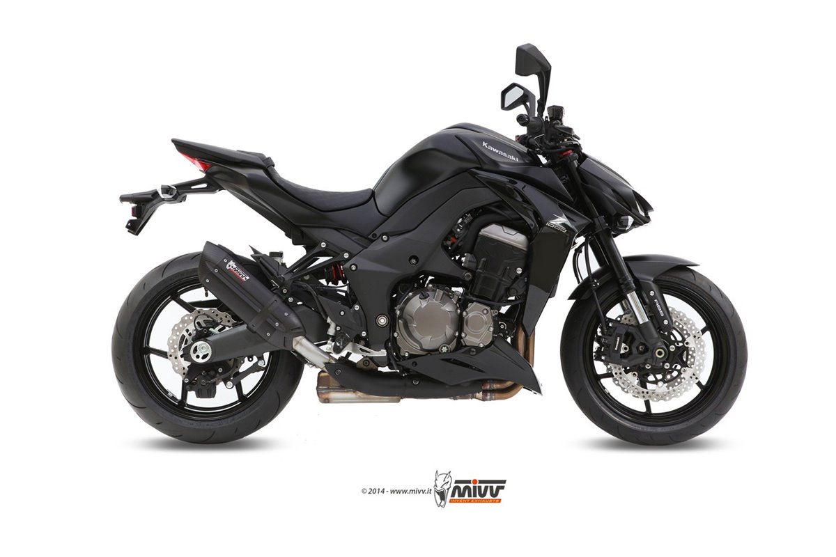 Sistema di Scarico Terminale K.039.L9 Mivv Suono Inox Nero Kawasaki Z 1000 Z 1000 R Edition 2014 - 2020