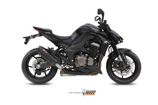 Sistema di Scarico Terminale K.039.L9 Mivv Suono Inox Nero Kawasaki Z 1000 Z 1000 R Edition 2014 - 2020