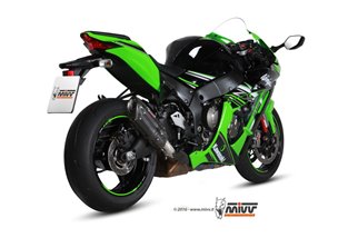 Sistema di Scarico Terminale K.042.L9 Mivv Suono Inox Nero Kawasaki Zx-10 R Rr Se 2016 - 2024