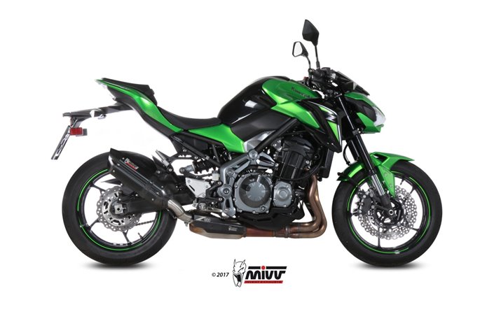 Schalldämpfer Escape Mivv Suono Schwarz Schwarz Edelstahl Kawasaki Z900 A2 (3570 Kw) 2017 - 2022