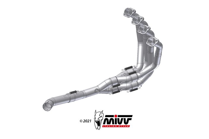 Décatalyseur Echappement Mivv Kawasaki Z 900 2020 - 2022