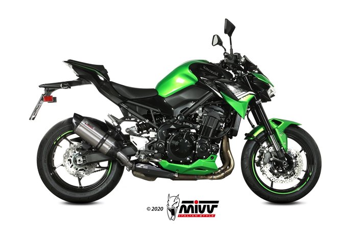 Schalldämpfer Escape Mivv Suono Edelstahl Kawasaki Z 900 2020 - 2022