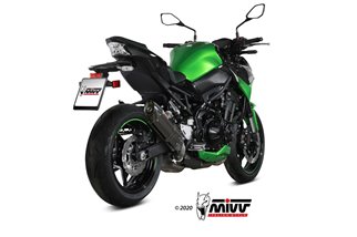 Silencer Exhaust Mivv Suono Black Black Stainless Steel Kawasaki Z 900 2020 - 2022