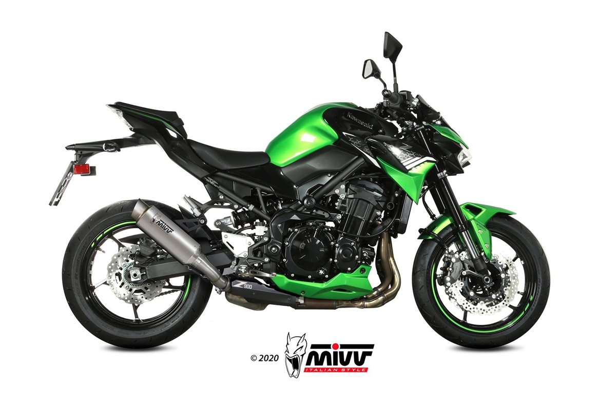 Silencer Exhaust Mivv Gp Pro Titanium Kawasaki Z 900 2020 - 2022