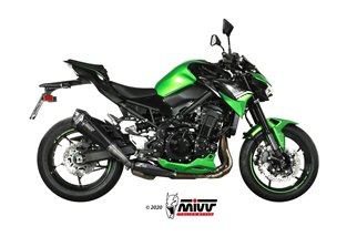 Schalldämpfer Escape Mivv Delta Race Schwarz Schwarz Edelstahl Kawasaki Z 900 2020 - 2022