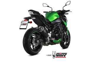 Schalldämpfer Escape Mivv Delta Race Schwarz Schwarz Edelstahl Kawasaki Z 900 2020 - 2022