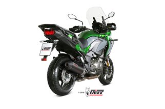 Sistema di Scarico Terminale K.049.LEC Mivv Oval Carbonio Con Coppa Carbonio Kawasaki Versys 1000 2019 - 2024