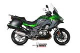 Silencieux Echappement Mivv Oval Titane Avec Coupelle Carbone Kawasaki Versys 1000 2019 - 2022