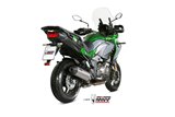 Silencieux Echappement Mivv Oval Titane Avec Coupelle Carbone Kawasaki Versys 1000 2019 - 2022