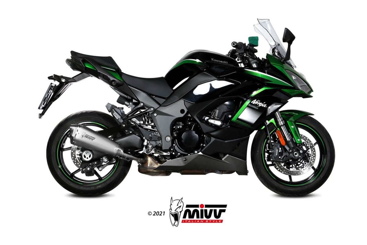 Sistema di Scarico Terminale K.054.LDRX Mivv Delta Race Inox Kawasaki Ninja 1000 Sx Tourer 2020 - 2024