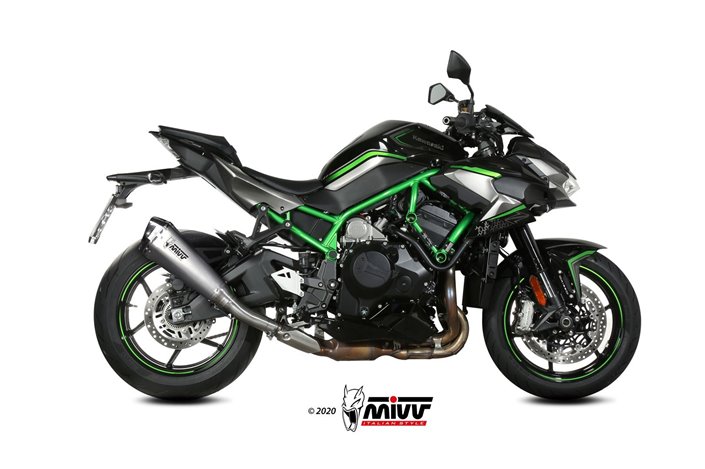 Schalldämpfer Escape Mivv Delta Race Edelstahl Kawasaki Z H2 Se 2020 - 2022