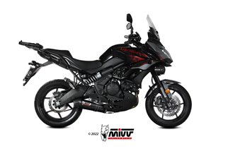 Sistema di Scarico Completo K.055.LZC OVAL INOX NERO Kawasaki Versys 650 2021-2023