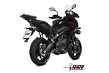 Sistema di Scarico Completo K.055.LZC OVAL INOX NERO Kawasaki Versys 650 2021-2023