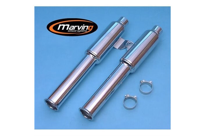 SILENCERS EXHAUST MARVING KAWASAKI VN 750 TWIN 1986 1996