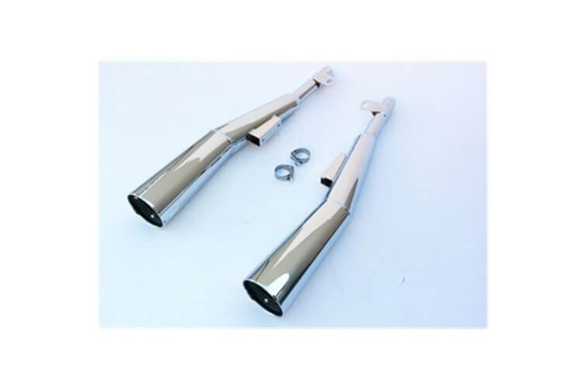 SILENCERS EXHAUST APPROVED CHROME MARVING KAWASAKI Z 1000 J 1981