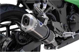 SCARICO TERMINALE SLIP ON RELEVANCE TERMIGNONI K074094CVI KAWASAKI NINJA 300 R 2012-2015 NON OMOLOGATO CARBONIO INOX