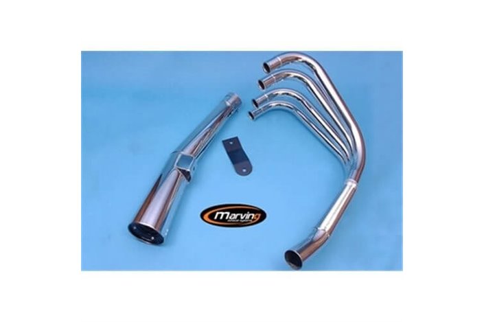 FULL EXHAUST SYSTEM 4 IN 1 CHROME MARVING KAWASAKI Z 1000 1977-1978