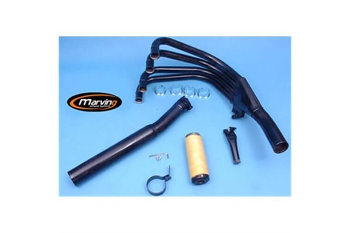 SISTEMA DI SCARICO COMPLETO 4 IN 1 MARVING KAWASAKI GPZ 750 UNITRAK 1985 1987