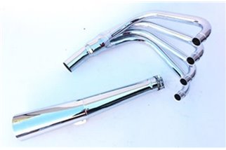 FULL EXHAUST SYSTEM 4 IN 1 CHROME MASTER MARVING KAWASAKI Z 400 F 1984