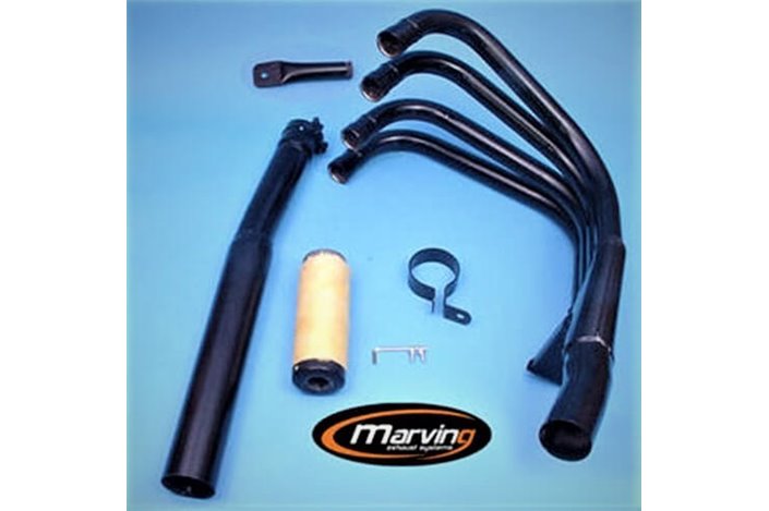 SISTEMA DI SCARICO COMPLETO 4 IN 1 MARVING KAWASAKI GPZ 550 UNITRACK 1982 1983