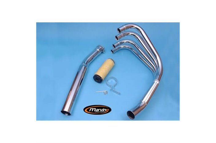 FULL EXHAUST 4 IN 1 CHROME MARVING KAWASAKI Z 1000 MK II KZT00A / A 1979 1980