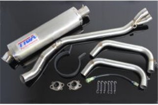 Set pipe, full race with round stainless silencer Tyga Kawasaki Ninja 250R/300R 2013 -