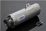 Silencieux, inox, ovale, embout carbone, 400, ens Tyga Kawasaki Ninja 400R 2018-