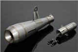 Set, slip-on, stainless moto maggot, 43 mm, 400 Tyga Kawasaki Ninja 400R 2018-