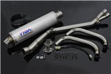 Jeu, pipe, full race system, silencieux rond en aluminium Tyga Kawasaki Ninja 250R/300R 2013 -