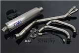 Set, collettore, impianto completo race, silenziatore inox tondo Tyga Kawasaki Ninja 250R/300R 2013 -