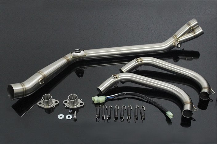 Set, tubo, impianto completo corsa, senza silenziatore Tyga Kawasaki Ninja 250R/300R 2013 -